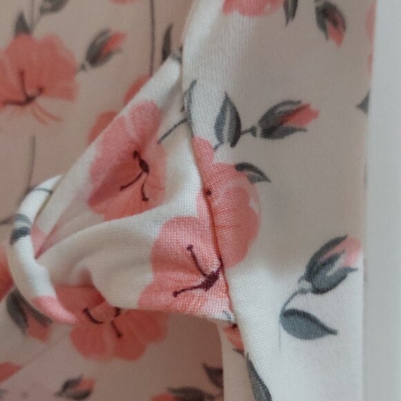 René Rofé Pink Flower Robe and Chemise set Sz L - Picture 7 of 9